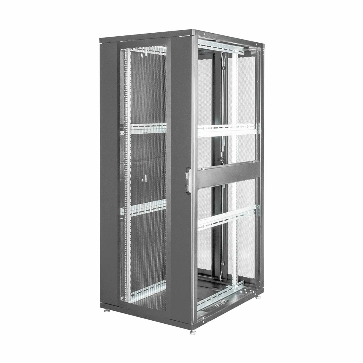 Digitus kabinet 42U 2050 800x1000 črn sestavljen perf. vrata DN-19 SRV-42U-8-B - Slika 3